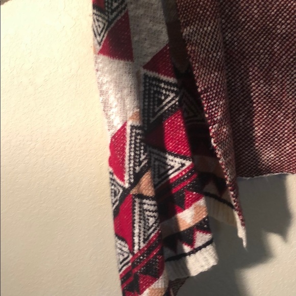 Double Zero Aztec Inspired Open Front Cardigan - Picture 4 of 7